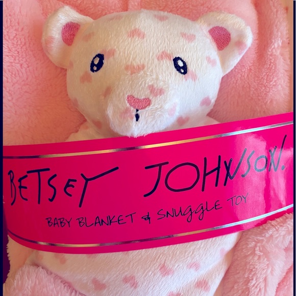 Betsey Johnson Other - Betsey Johnson Baby Blanket & Teddy Bear Lovey